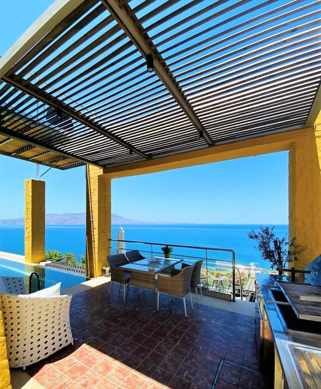 Beachfront Ravdoucha Epavlis Eleni Villa - Pool, Hot Tub, Gym, Sauna, Private Parking, Wifi La Canée Extérieur photo